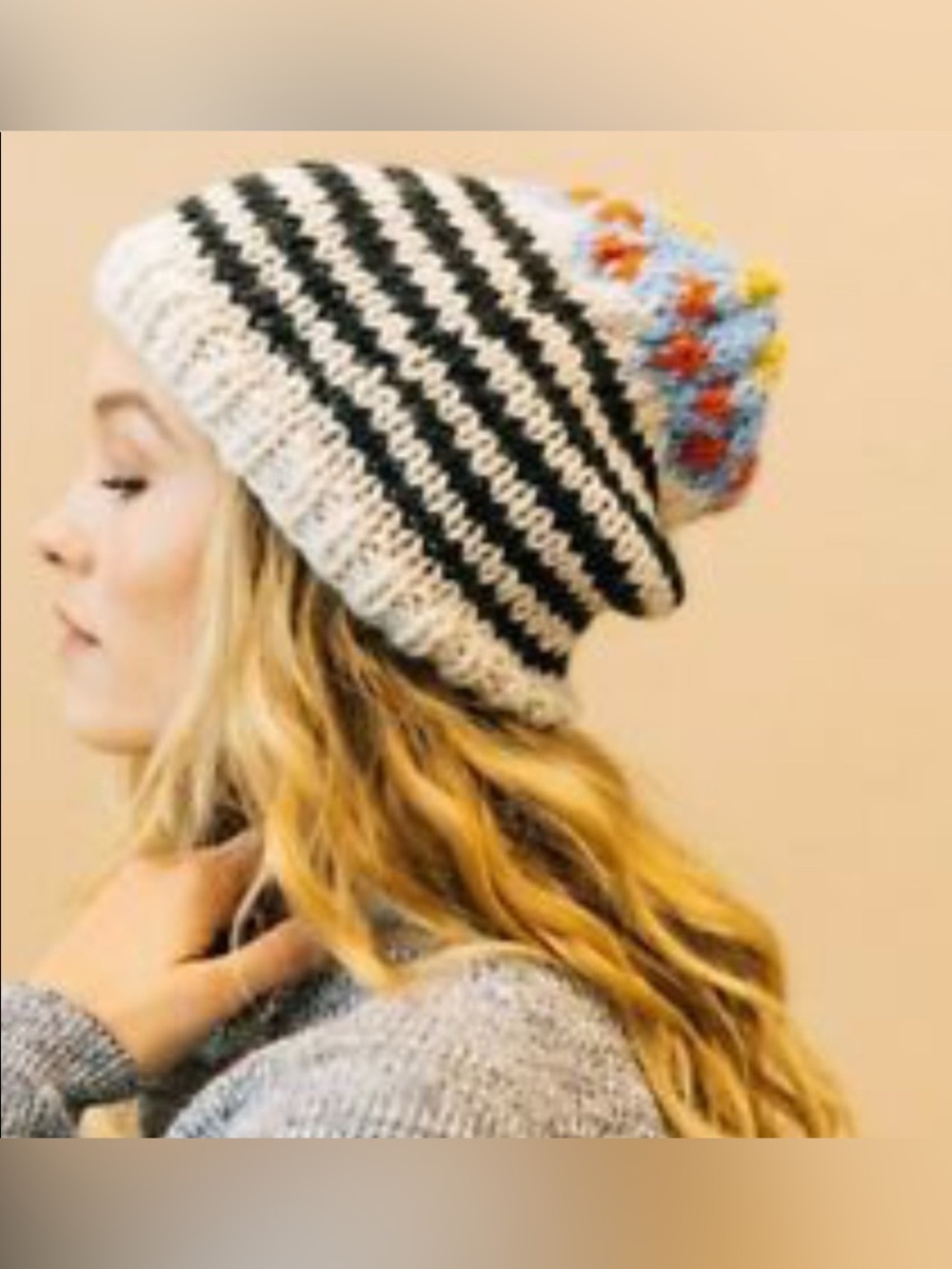 Free People Tullamore Stripe Knit Beanie